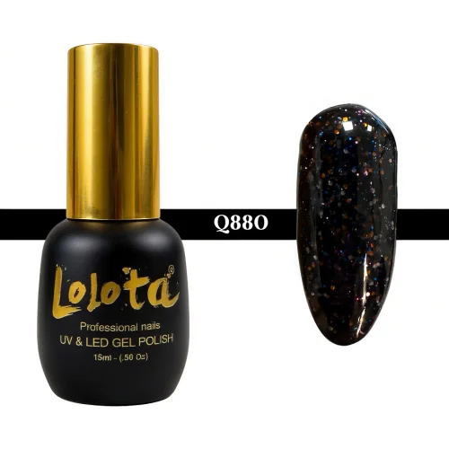 Ημιμόνιμο Glitter Επαγγελματικό Βερνίκι Lolota 15ml Q880
