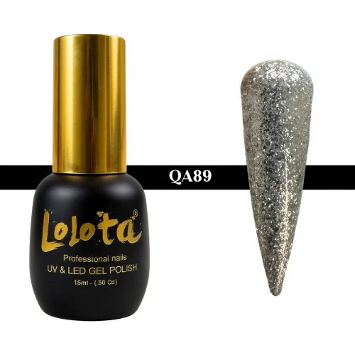 Ημιμόνιμο Glitter Επαγγελματικό Βερνίκι Lolota 15ml QA89